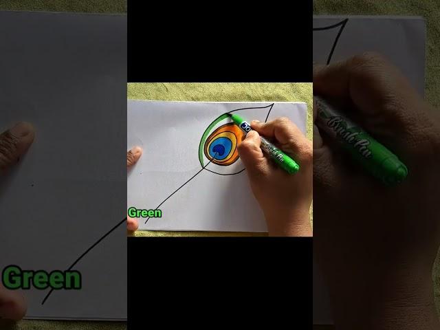 How to draw a peacock / feather step by step,easy peacock drawing/how to draw a peacock