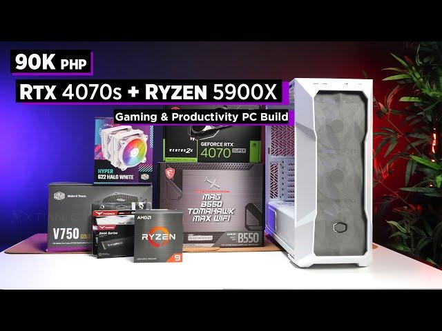 Build VLOG: ₱90K RTX 4070s + RYZEN 5900X Gaming & Productivity PC [Ph]