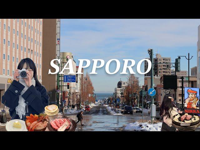 [Sapporo EP. 1] 나혼자 4박 5일 삿포로 여행 ️️ 크리스마스 마켓| 티비타워 | 맛도리 징기스칸 | 눈 쌓인 오타루 | 오이스터바