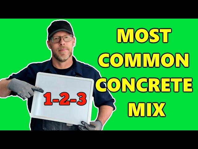 Basic Concrete Mix Ratio