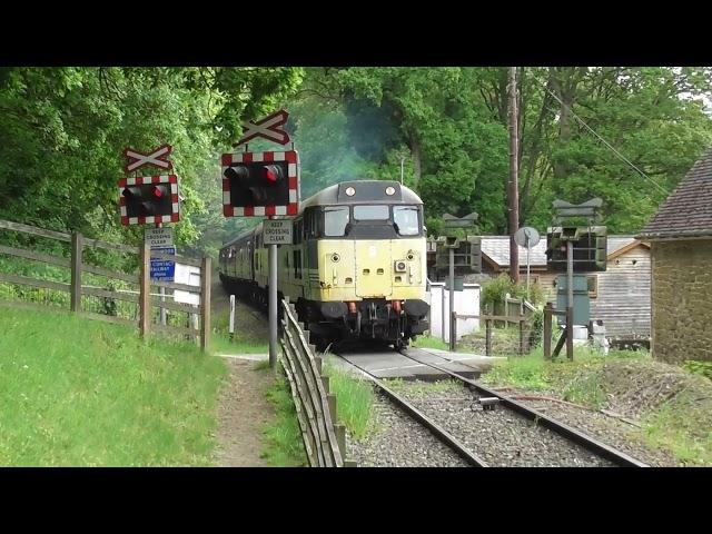 31270/31466 northbound at Northwood Halt, 1130 from Kidderminster. Severn Valley Diesel Gala 2023