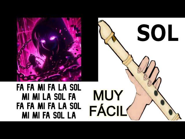 Meme, Masha Ultrafunk, flauta dulce fácil, tutorial con animación, easy flute recorder