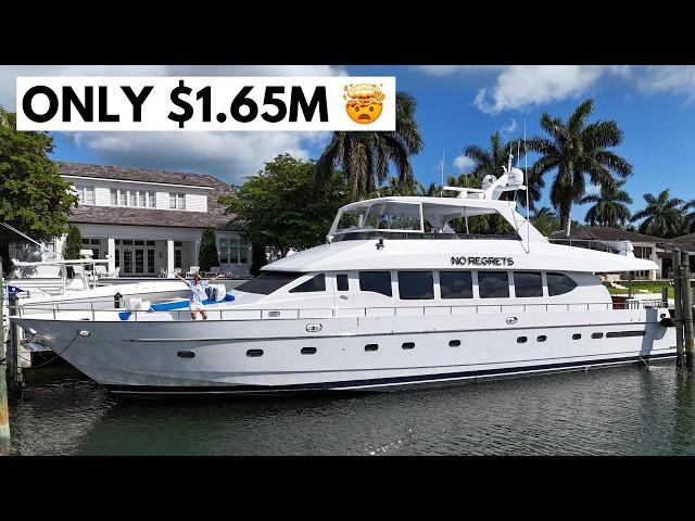 How is This Only $1.65M??  2001 Monte Fino 88 Yacht Tour