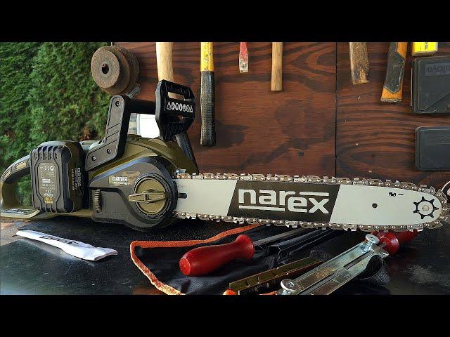 New. Narex brushless chainsaw CPR 350 competition for Parkside Performance.