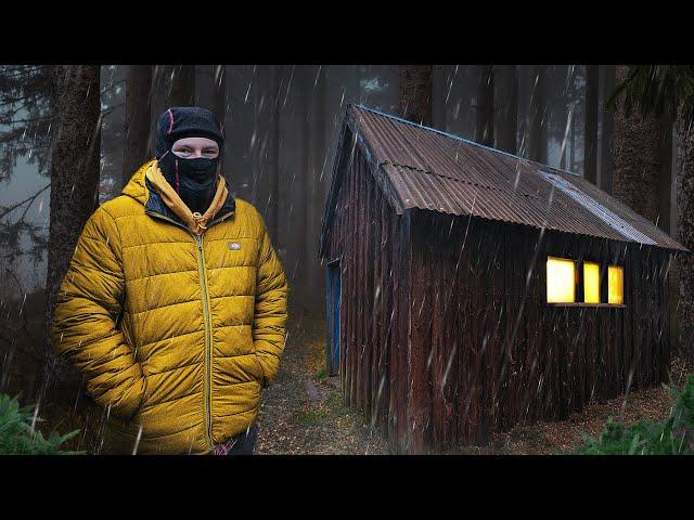 Remote Survival Shelter Camping in EXTREME Weather