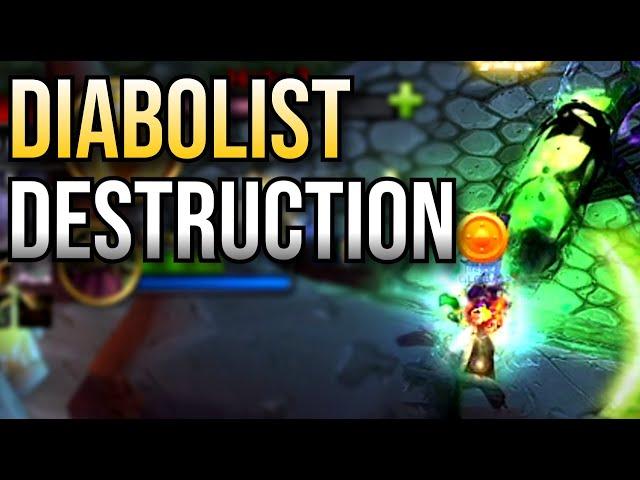 DIABOLIST DESTRUCTION WARLOCK [RANK 1 SOLO SHUFFLE GAMES] THE WAR WITHIN PvP