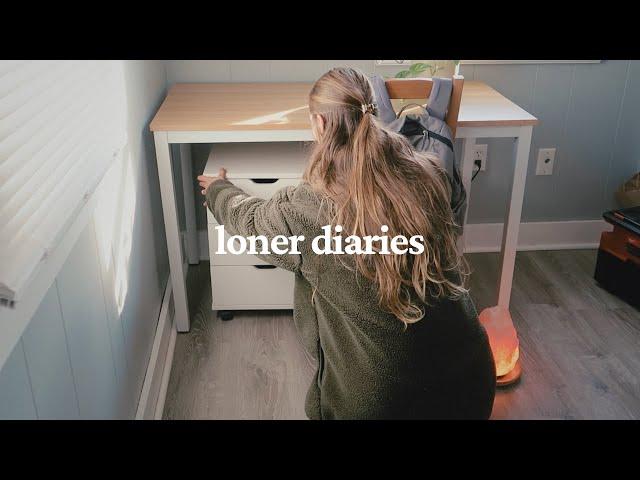 Spend a snowy day alone with me (redesigning my home office studio) | Introvert Diaries