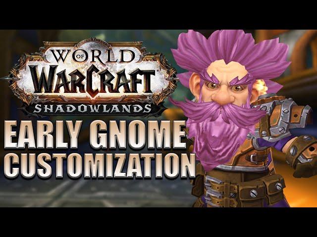 EARLY Gnome Hair/Beard/Jewellery Customizations | Shadowlands Alpha