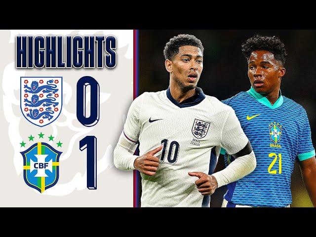 England 0-1 Brazil | Endrick Scores Late Winner | Highlights