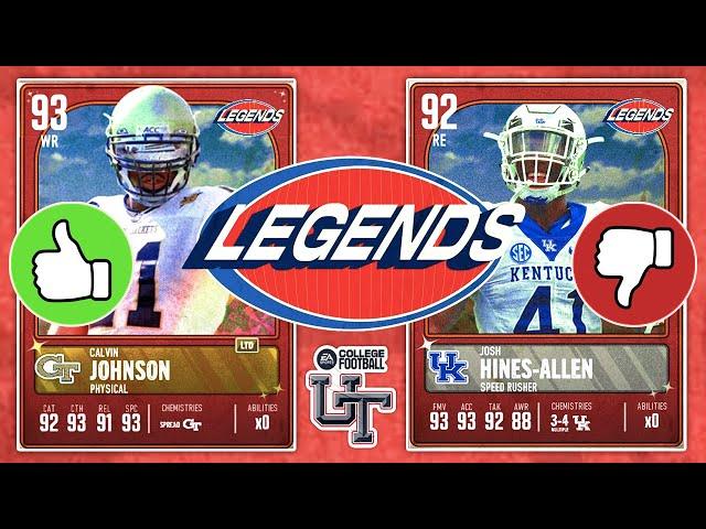 NEW LEGENDS HEISMAN MOMENTS CARDS! WHICH PLAYERS ARE WORTH BUYING? COLLEGE FOOTBALL 25 ULTIMATE TEAM