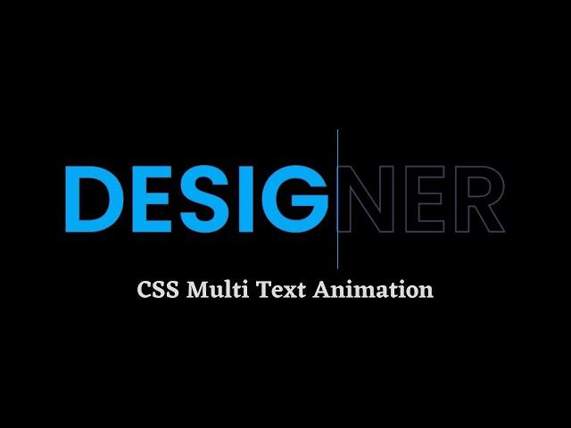 CSS Text Animation Effects | Amazing Animated Text Using HTML & CSS | CSS Text Animation Typing