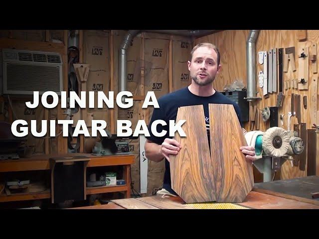 Guitar Making - How To Join A Guitar Back