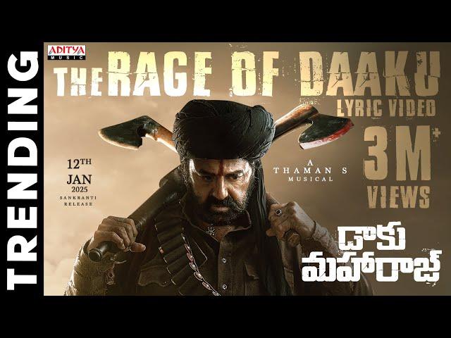 The Rage of Daaku Lyric Video | Daaku Maharaaj | Nandamuri Balakrishna |Bobby Kolli | Thaman S