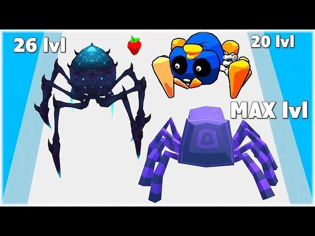 MAX LEVEL in Insect Evolution Run game | Big update  NEW SPIDERS