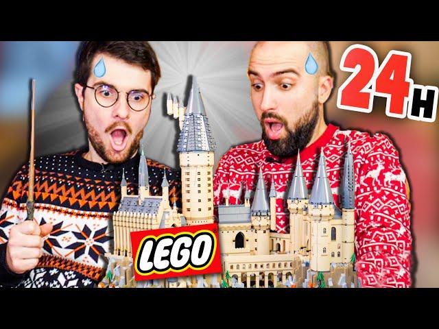 ON A CONSTRUIT POUDLARD LEGO EN 24H ! (Sans dormir) (On s’est décomposé)