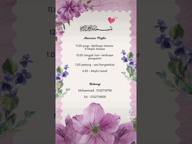 wedding invitation video