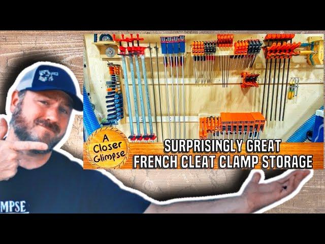 DIY French Cleat Clamp Rack | Welcome to A Closer Glimpse