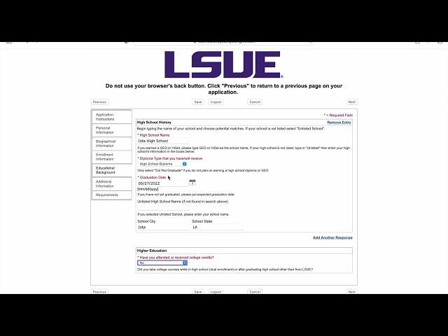 How to Apply to LSU Eunice