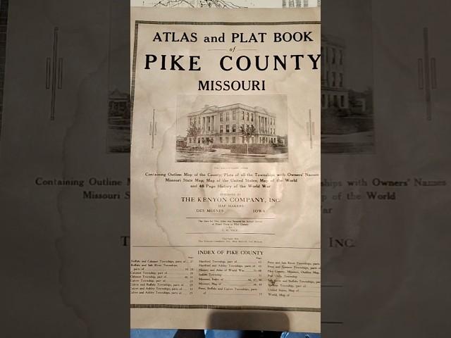 9/7/24: Thornhill Auction (1924 Pike County Platte Map)