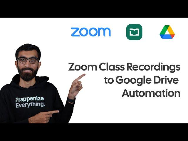 Auto Syncing Frappe Learning Zoom Recordings to Google Drive!