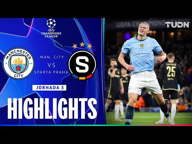 HIGHLIGHTS - Manchester City vs Sparta Praha | UEFA Champions League 24/25 | TUDN