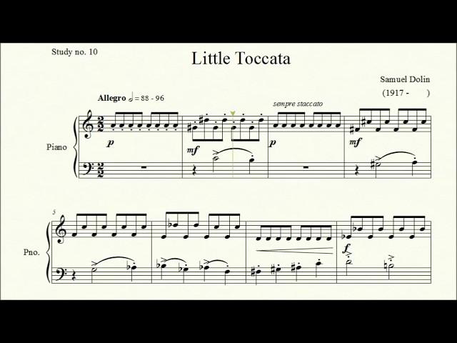 Study no. 10: Little Toccata - Samuel Dolin - Piano Studies/Etudes 8