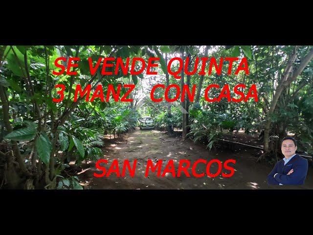 Venta de Quinta de 3 Manzana en San Marcos Nicaragua