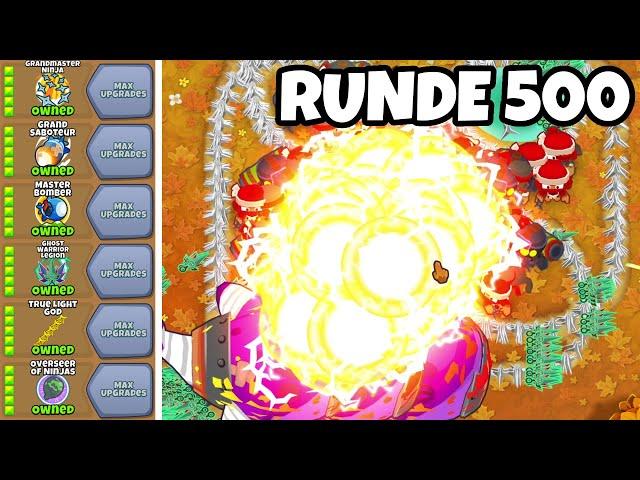 Der 5-5-5-5-5-5 NINJA schafft Runde 500 in BTD6!