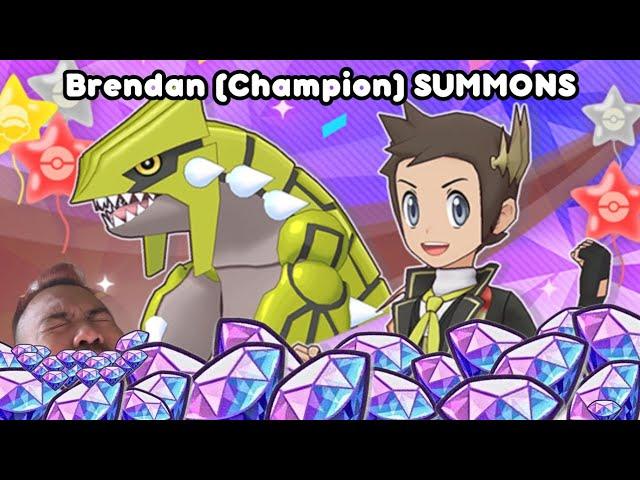 Will Brendan (Champion) & Groudon come home EARLY? Pokémon Masters Master Fair Scout Summon Session