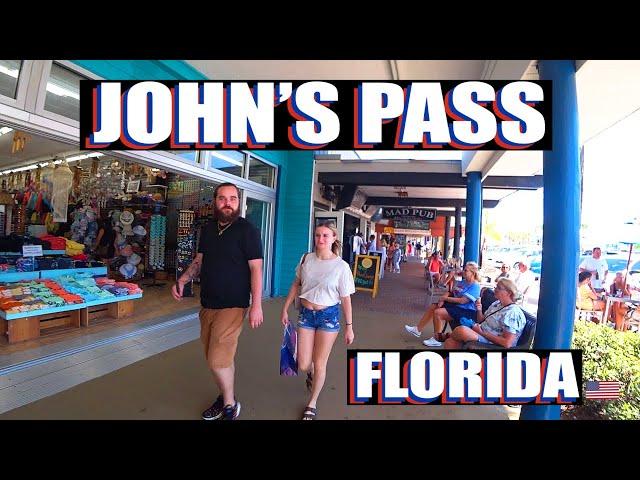 Johns Pass Village & Boardwalk Tour: Madeira Beach Florida 2023