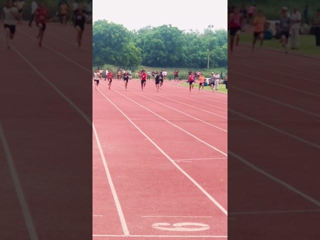 Girls final in state 100 meter in just11.99 #sprinter #athlete #haryana #100 #running #trackandfield