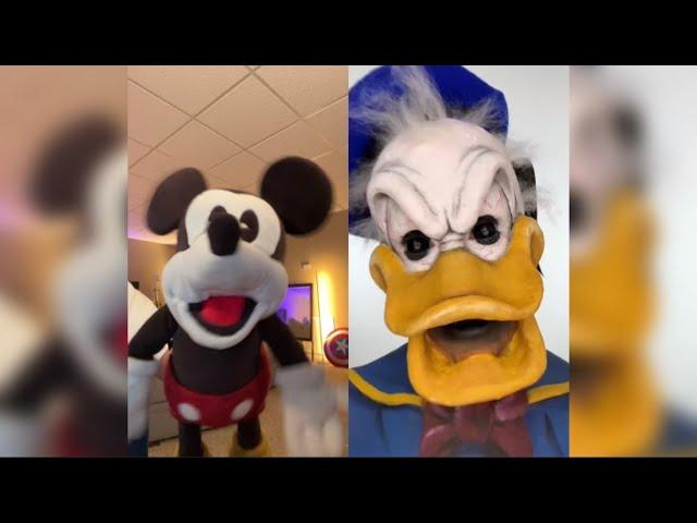 TikTok Mickey Mouse Reacts (TRY NOT TO LAUGH CHALLENGE) @HassanKhadair Mickey Puppet