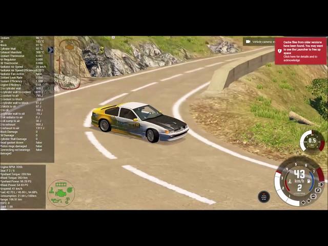 BeamNG.drive downhill drifting Initial D