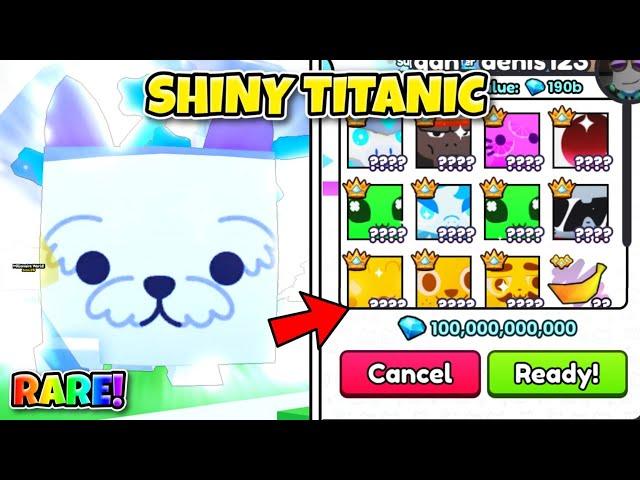 Trading my RARE Shiny Titanic Jelly Wizard in Pet Simulator 99!