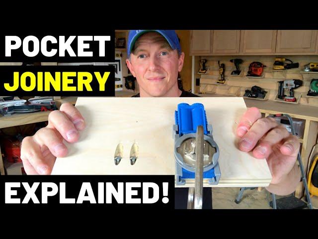 Pocket Holes / Pocket Screws EXPLAINED!! (How Pocket Joinery Works--Kreg Pocket Jigs--PROS AND CONS)