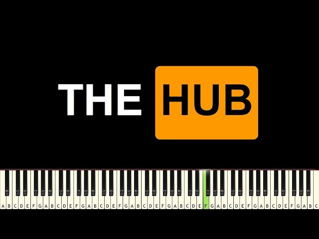 TheHub Intro - EASY PIANO TUTORIAL