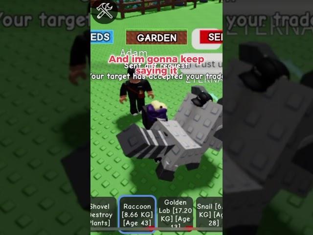TRADING FOR A QUEEN BEE IN GROW A GARDEN #roblox #growagarden #shorts