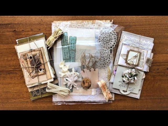 Vintage Style Junk Journal and Kit - over 100 pieces (Etsy Restock)