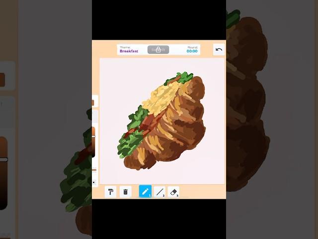 Dessert or Breakfast? #speeddraw #roblox #drawing #shorts #digitalart #gaming #painting #art #artist