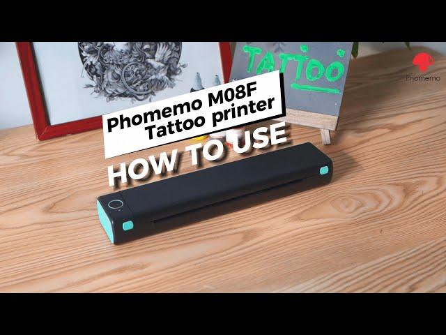 M08F Tattoo Printer Tutorial | How To Use Phomemo M08F to Print Tattoo Stencil #tattooartist #tattoo