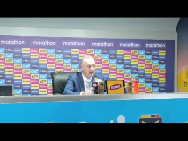 ️Gustavo #Alfaro en Rueda de Prensa al igualar a cero con #Ecuador