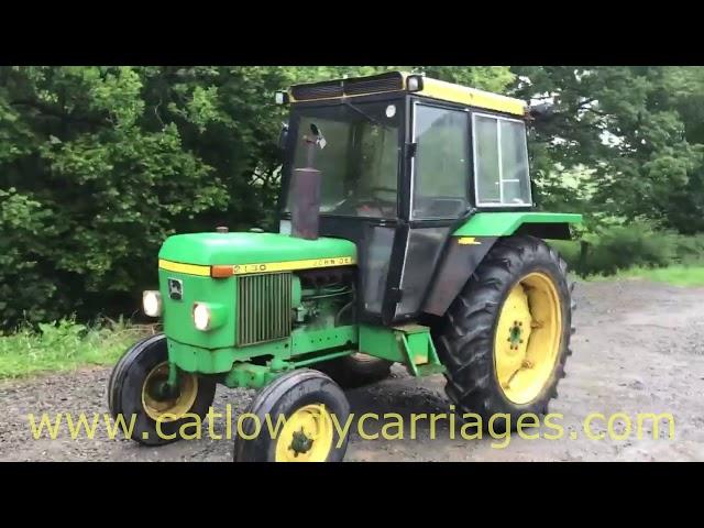 JOHN DEERE 2130 ALL WORKING ROAD REG TRACTOR SOLD BY www.catlowdycarriages.com