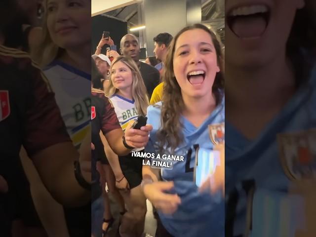 Hinchas de Uruguay y Brasil Post Partido   #uruguay #brasil #futbol  #copaamerica2024