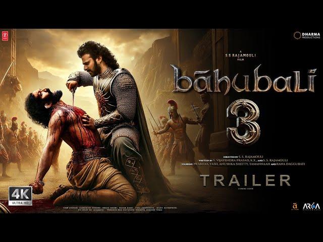 Bahubali 3 - Hindi Trailer | Prabhas vs Yash | S.S. Rajamouli | Anushka Shetty | Tammana | 2024