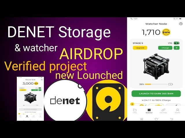 Denet Storage & watcher Airdrop| Denet Storage Airdrop