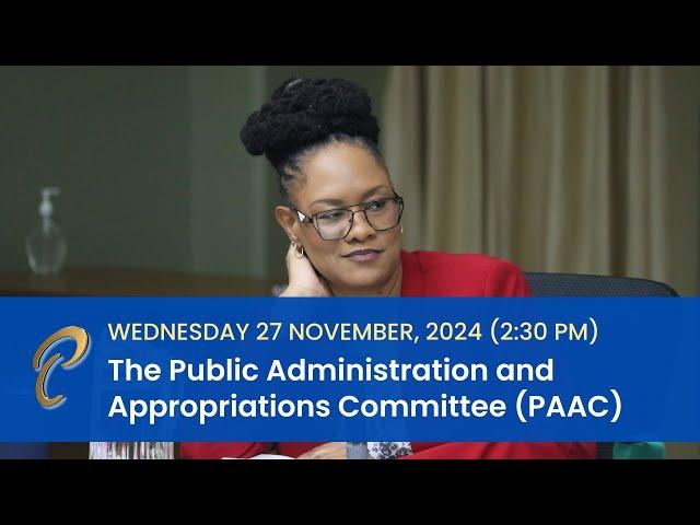 25th Meeting - Public Administration & Appropriations Committee - November 27, 2024 - MOE