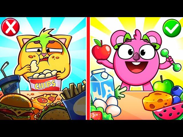 Healthy Food vs Junk Food Song  | Funny Kids Songs  And Nursery Rhymes by Baby Zoo