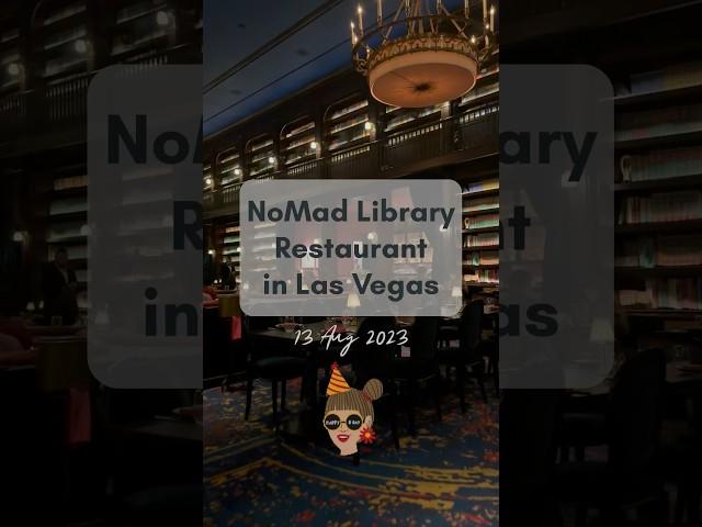 Little birthday celebration at this gorgeous NoMad Library in Las Vegas 