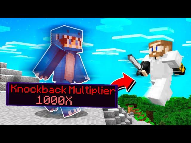 Minecraft Manhunt But Damage Increases Knockback...