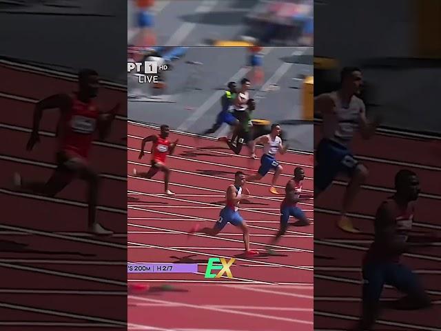 Noah Lyles 200m heats #running #trackandfield #usainbolt